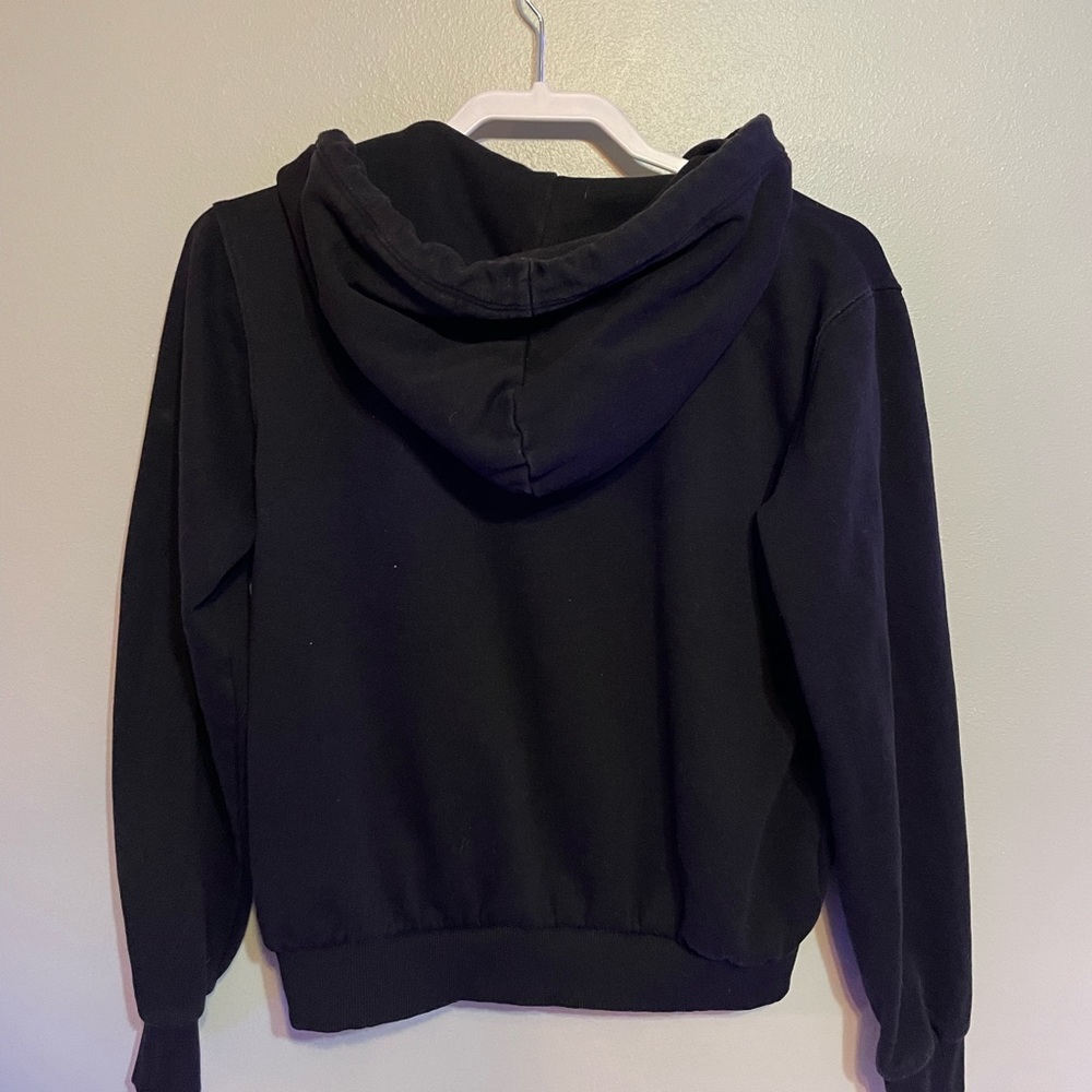 Black Cropped Zip-Up Jacket
